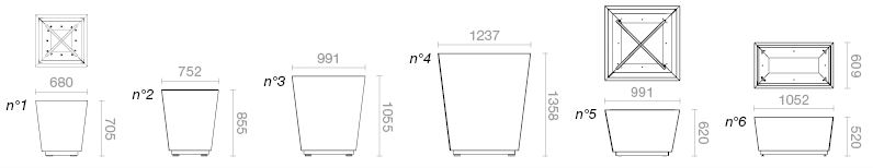 dimensions bac hedera