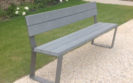 Banc public Synergie plastique recycle - Mobilier urbain Signaux girod