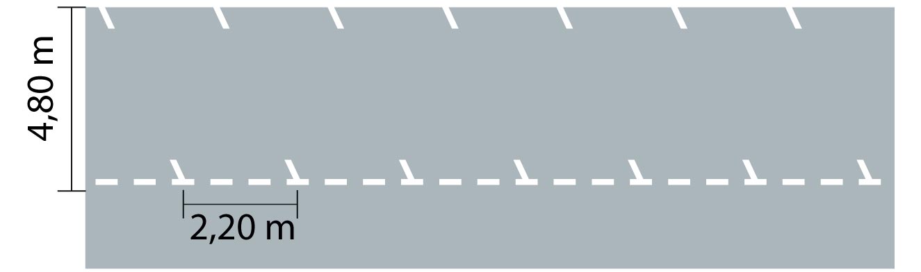 Place de parking en épie
