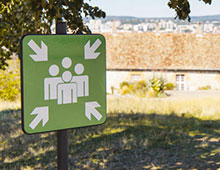 Panneau de signalisation zone de regroupement pour votre école - Aménager votre école signaux signaux girod