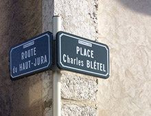 Plaque de rue, panneau de rue - Aménager votre collectivité signaux girod