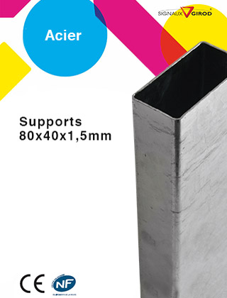 Fiche support 80x40x1.5 mm