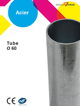 Tube Ø 60 mm acier