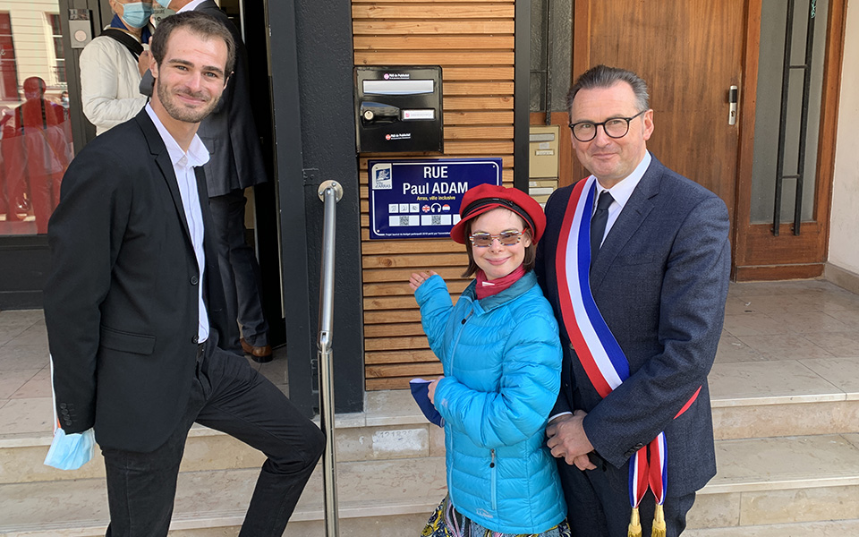 inauguration plaque de rue interactives signaux girod