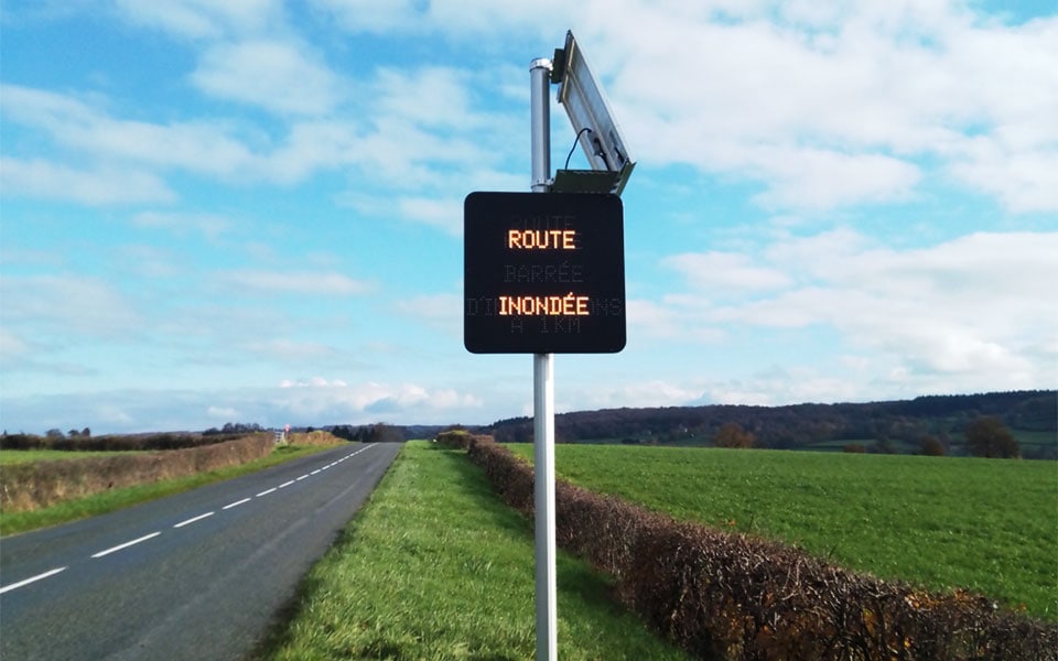 solution électronique de gestion des crues signaux Girod